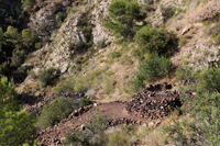 Minería de hierro. Barranco de las minas. Orihuela. Alicante