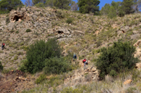 Minería de hierro. Barranco de las minas. Orihuela. Alicante