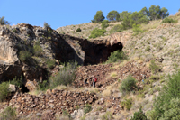 Minería de hierro. Barranco de las minas. Orihuela. Alicante