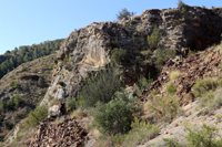 Minería de hierro. Barranco de las minas. Orihuela. Alicante