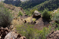 Minería de hierro. Barranco de las minas. Orihuela. Alicante