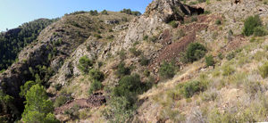 Minería de hierro. Barranco de las minas. Orihuela. Alicante