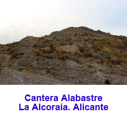 Cantera Alabastre. La Alcoraia.  Alicante 