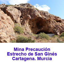 Mina Precaución. Estrecho de San Ginés. Cartagena. Murcia