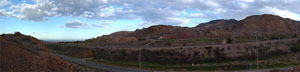 Panorámica desdeMina Precaución. Cerro San Gines. Sierra Minera de Cartagena la Unión