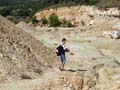 Calcita Rambla de los Rincones. Limite términos municipales de Yecla y Caudete