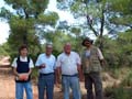 Calcita Rambla de los Rincones. Limite términos municipales de Yecla y Caudete