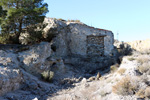 Grupo Mineralógico de Alicante. Explotaciones de Yeso El Cabezo. Cantera de los García . Villena. Alicante    