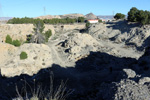 Grupo Mineralógico de Alicante. Explotaciones de Yeso El Cabezo. Cantera de los García . Villena. Alicante    