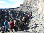 Grupo Mineralógico de Alicante. Explotación de Ofitas Los Serranos. Hondón de los Frailes. Alicante  