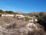 Afloramiento de marcasitas, Rambla en finca La Canyaeta Blanca, Agost, Alicante