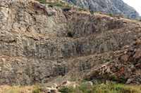 Cantera de Áridos de la Sierra de Segaria. Ondara.  Alicante