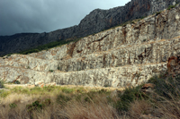 Cantera de Áridos de la Sierra de Segaria. Ondara.  Alicante