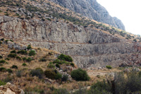 Cantera de Áridos de la Sierra de Segaria. Ondara.  Alicante.