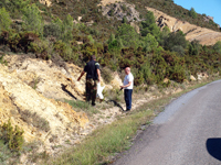 Afloramiento de Piritoedros. Pina de Montalgrao, Castellón      