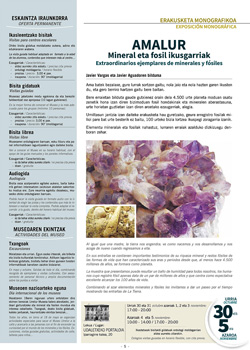 URRETXU 2017 - XXX MINERALOGIA ETA PALEONTOLOGIA ASTEA /  SEMANA DE MINERALOGÍA Y PALEONTOLOGÍA