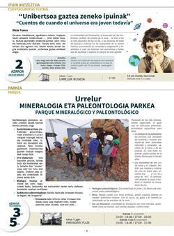 URRETXU 2017 - XXX MINERALOGIA ETA PALEONTOLOGIA ASTEA /  SEMANA DE MINERALOGÍA Y PALEONTOLOGÍA