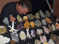 VII Feria de Minerales de Oliva. Stand de Juan Antonio Robles