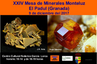 XXIV Mesa de Minerales de Monteluz. El Padul. Diciembre 2017